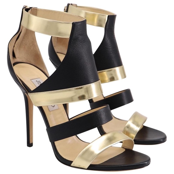 Jimmy Choo Besso Mixed Sandals - Picture 11 of 12